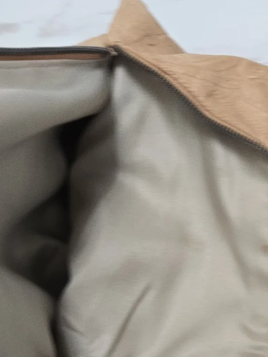 American Leather Embossed Floral Shoulder Bag in Tan - Picture 12 of 13